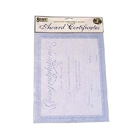 Award Certificates Case Pack 72