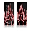 Red Neon Flames Design Zune 4GB / 8GB / 16G Skin Decal Protective Sticker