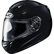 HJC Solid Men's CS-R2 On-Road Motorcycle Helmet w/ Free B&F Heart Sticker Bundle - Black / Medium