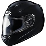 HJC Solid Men’s CS-R2 On-Road Motorcycle Helmet – Black / 2X-Large