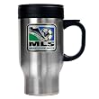 MLS Soccer 16oz Stainless Steel Travel Mug - Primary Team Logo MAJOR-LEAGUE-SOCCER Soccer