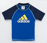 11-Q1 adidas（アディダス） ｷｯｽﾞ ｼｮｰﾄｽﾘｰﾌﾞ ﾗｯｼｭｶﾞｰﾄﾞ トゥルｰブルｰ/マリン O16255_160