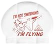 Water Gear Not Swimming, Flying Latex Swim Cap