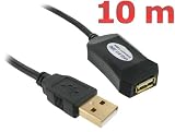 Produkt-Bild: USB 2.0 Verl&auml;ngerung aktiv / Repeater 10m - aktives USB Verl&auml;ngerungs-Kabel
