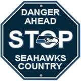 Seattle Seahawks Plastic Stop Sign Danger Ahead Seahawks Country