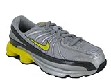 IMAGE OF Nike Kids NIKE SHOX TURBO VII (PS) KIDS RUNNING SHOES 1 (METALLIC SILVER/TOUR YELLOW)