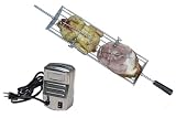 E-Z Que WG-E-Series-21.5x6 6-Inch-Cradle Rotisserie Kit for Weber Genesis E, EP, and S Series Gas Grills