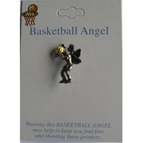 Set of 12- Basketball Angel Pins by 