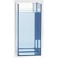 Van Riel - Aquarium colonne en verre avec miroir - 12 l - 18 x 18 x 40 cm