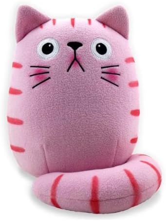 Bubblegum Pink Katze 9" - Cat Stuffed Animal by Dicke Katze (516)