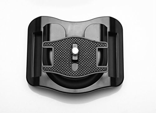 UJM Portable DSLR Camera Hard Plastic Holster 1/4 Plate Quick Release Waist Belt Buckle Camera Strap Hanger Mount Holder Fast Loading For DSLR Camera