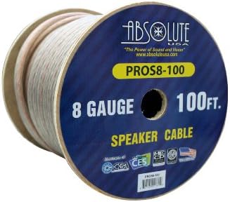 Absolute USA PROS8100 8 Gauge Speaker Wire