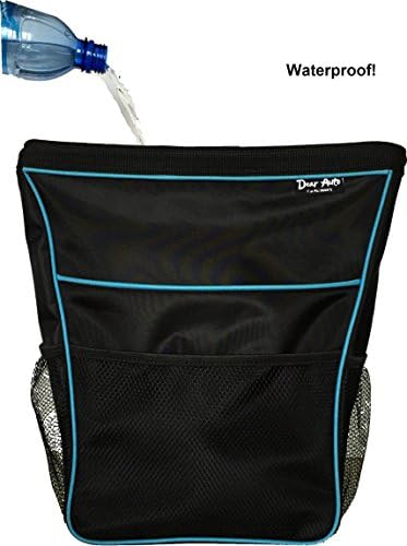 Dear Auto Luxury Waterproof Car Trash Bag in Car and Home / + Free Microfiber Towel / Strong Metal Frame Holds It Open / Lifetime Guarantee