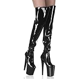 Pleaser Women's Xtreme 3010 Boot,Black,10 M