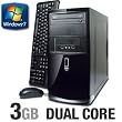 Systemax Venture V7C2 - Micro tower - 1 x C E3200 / 2.4 GHz - RAM 3 GB - HDD 1 x 320 GB - DVD?RW (?R DL) - GMA 3100 - Windows 7 Home Premium 64-bit - Monitor : none
