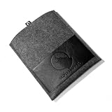 Wolfsrudel iPad H�lle Wollfilz mit Leder - Grau-Meliert (Tasche / Etui / Case f�r das neue iPad 4, iPad 3 und iPad 2)von "Wolfsrudel"
