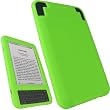 MYCARRYINGCASE Silicon Sleeve with Soft Pouch and Screen Protector for Kindle (Fits 6" Display, Latest Generation Kindle 3) - GREEN