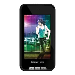 Visual Land ME-975L-8GB-BLK V-Touch Pro 8 GB 3-Inch Touch Screen MP3 player with Camera – Black