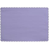 Creative Converting 50 Count Touch of Color Paper Placemats, Luscious Lavender