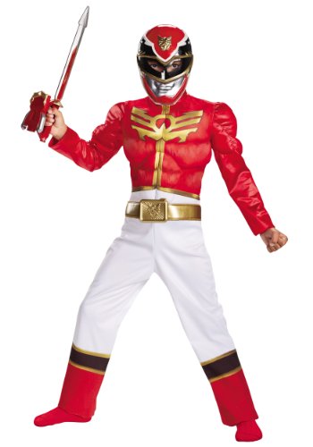 Disguise Power Ranger Megaforce Red Ranger Boy's Muscle Costume