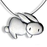 Love Bunny Sterling Silver Charm Necklace