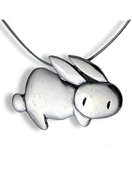 Love Bunny Sterling Silver Charm Necklace