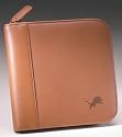 Detroit Lions Tan Square Leather CD Case