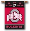 Ohio State Buckeyes 28"X40" Banner W/ Pole Sleeve - Rivalry House Divided - NCAA