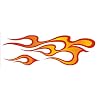 Pilot Automotive LT-00469 Flame Left Graphic Lethal Threat Decal