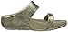 FitFlop Women's Lulu Metallic Snake Slide, Pale Gold, 7 M US