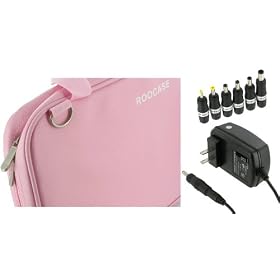 Samsung N140-14R 10.1-Inch with AC Adapter Wall Charger (Hawaiian Flower Design - Pink)