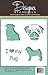 I Love My Pug Cookie and Craft Stencil CM015 by Designer Stencils