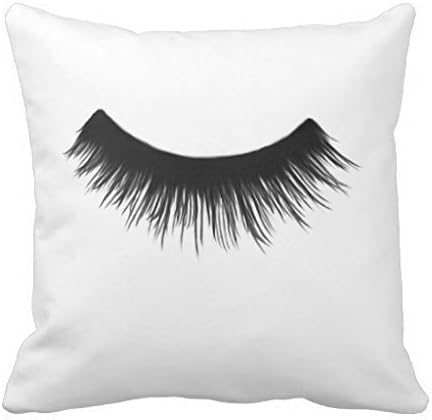 Popular Presents C. Clewis False Eyelash Throw Pillow Case Shell Decorative Pillowcase 18 X 18