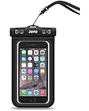 Joto Universal Waterproof Case for Apple iPhone 6S, 6,6S Plus, 5S, Samsung Galaxy S7, S6 Note 5, 4, HTC, LG, Sony, Nokia, Motorola up to 6.0" Diagonal - Black