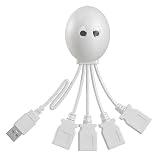 USBHub.HighSpeed2.0USB.4USBConnections.VeryCuteOctopusDesign.(White)