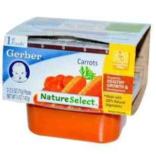Gerber 1st Foods Carrots Nature Select 2.5 Oz 6 Packs