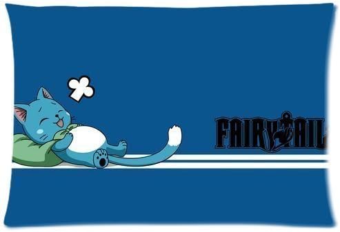 Sweety Heart Custom Fairy Tail Rectangle Pillowcase Rectangle Soft Cotton Zippered Pillow Case Two Sides Pattern Printed