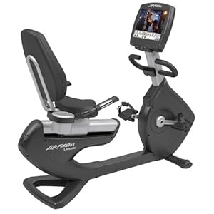 Life Fitness Platinum Series Recumbent Lifecycle Exercise Bike with Engage LCD Console