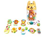 おもちゃ 知育玩具 歯固め 音鳴り 玩具 幼児玩具 おしゃぶり 出産祝い 赤ちゃん ベビー 10個セット 瓶詰め