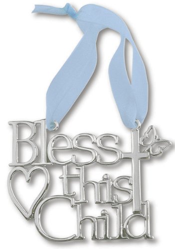 Bless This Child Wall Hang-Blue Child Little Boy Infant Holy First Communion Gift Wall Hanging Room Ornament Gift New