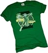 Green Lantern Crop Sleeve Fitted Juniors T-Shirt