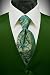 Tuxedo Vest - Solid Satin Hunter with Coordinating Tapestry Tie