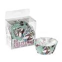 60 Cake Cases Vintage Christmas