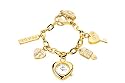 Chronostar - R3753100745 - Montre Femme - Ligne Fashion - Quartz Analogique - Cadran Blanc - Charms - Bracelet Acier doré