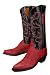Lucchese 'N4046' Ring Lizard Cowboy Boots Womens - Red