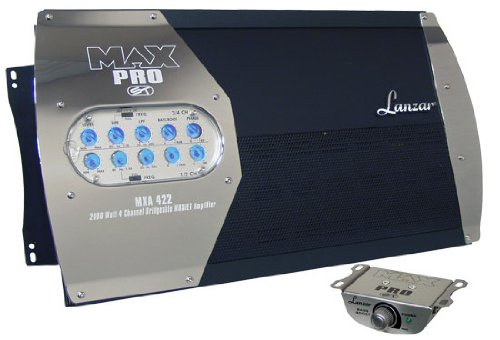 Lanzar MXA422 Max Pro 2000-Watt 4-Channel High-Power Mosfet Amplifier