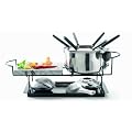 Domestic 922749 Fondueset mit hei�em Stein, 12-teilig