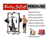 Body-Solid Powerline PSM1442XS Smith Machine System - INSIDE Delivery
