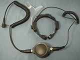Tactical Throat Mic for Motorola 2 Prong Plug