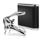 Metrokane VIP Edition Leather-Bound Rabbit Corkscrew, Saddle Brown